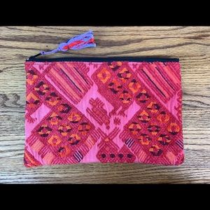 Boho bag, purse, clutch handmade huipil